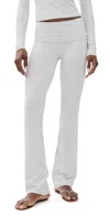 Skims Fold Over Pants Light Heather Grey In Light Heather Grey