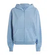 Skims French Terry Zip-up Hoodie In Blue