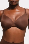 Skims Full Coverage Lightly Lined Bra In Cocoa