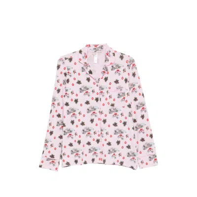 Skims Graphic-print Pajamas In Pink