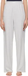 Skims Gray Boyfriend Loose Lounge Pants In Light Heather Grey