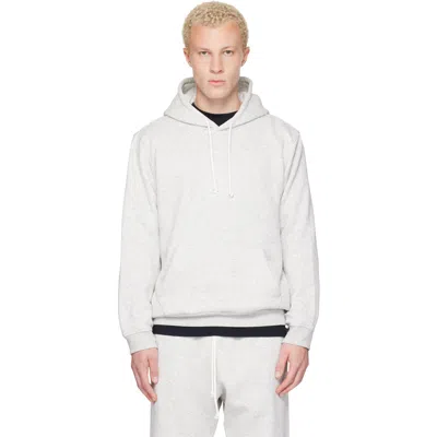Skims Gray Fleece Lounge Classic Hoodie