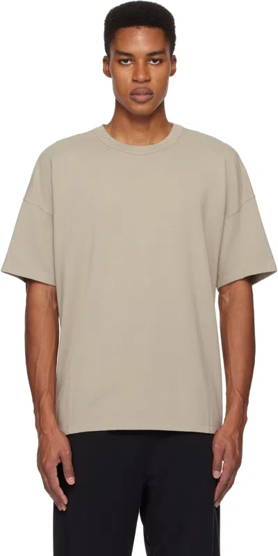 Skims Gray Jersey Lounge Oversized T-shirt In Shale