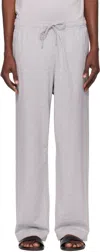 Skims Gray Jersey Lounge Relaxed Straight Leg Sweatpants