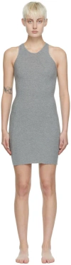 Skims Gray Soft Lounge Minidress In Heather Grey