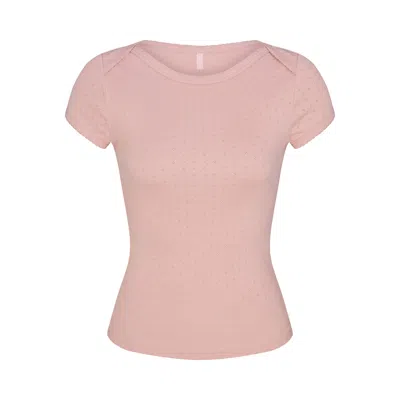 Skims Heavy Pointelle In Pink