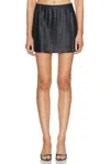 Skims Heavy Stretch Satin Mini Skirt In Black