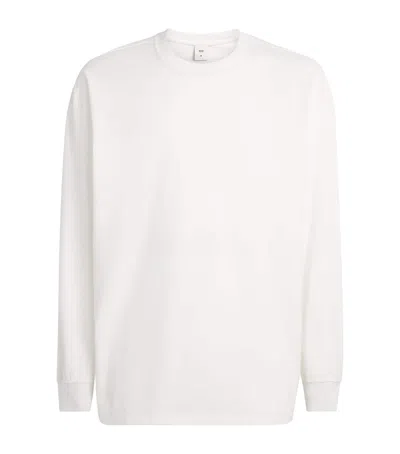 Skims Heavyweight Cotton Long-sleeve T-shirt In White