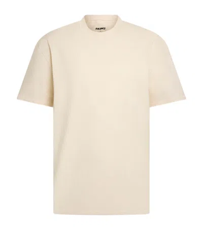 Skims Heavyweight Cotton Relaxed T-shirt In White