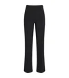 Skims High-waist Pintuck Straight Leg Trousers In Black