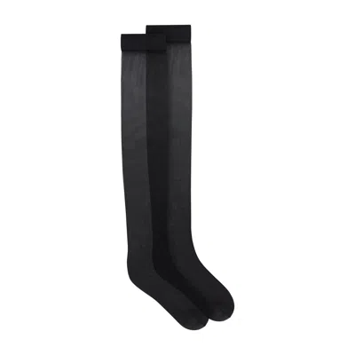Skims Hosiery In Onyx