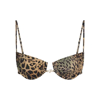 Skims Iconic Swim In Brown
