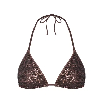 Skims Iconic Swim In Brown