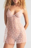 Skims Intimates Underwire Teddy In Primrose Multi Tulle