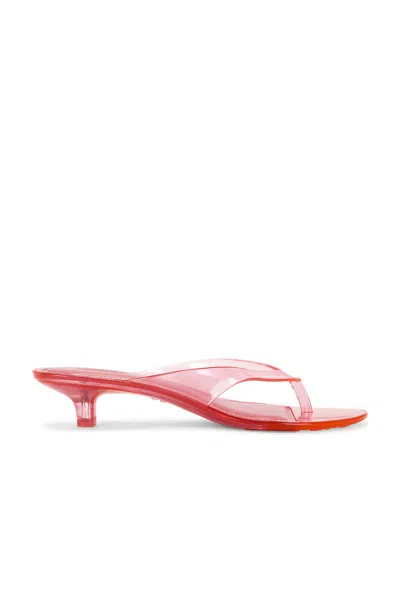 Skims Jelly Thong Kitten Heel In Pink