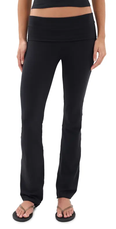 Skims Jersey Fold Over Pants Soot
