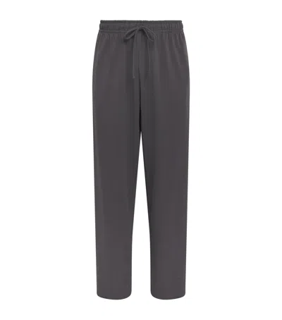 Skims Jersey Lounge Straight Sweatpants In Gray