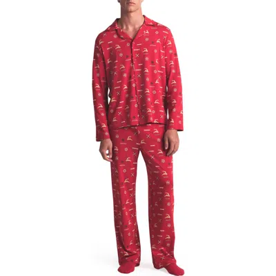 Skims Jersey Pajamas In Red