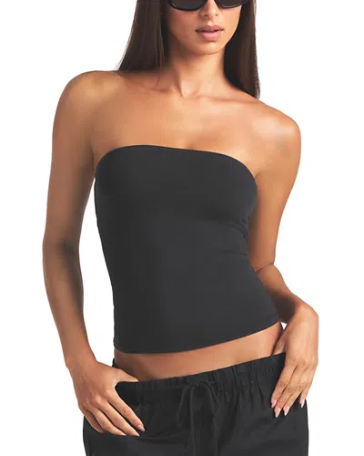 Skims Cotton Jersey Tube Top In Black