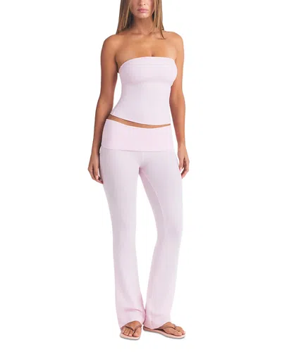 Skims Jersey Tube Top In Pink