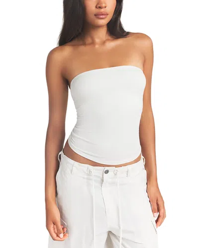 Skims Cotton Jersey Tube Top In White
