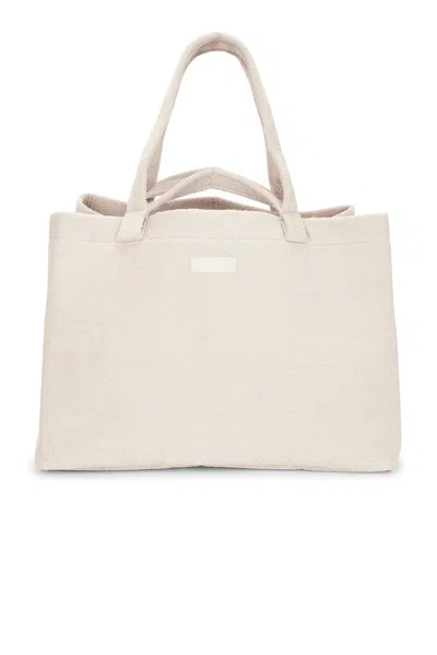 Skims Jumbo Tote Terry Bag In White