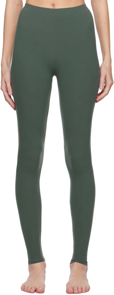 Skims Khaki Fits Everybody Leggings In Deep Sea