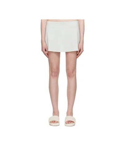 Skims Knot Detail Skirt In Brown