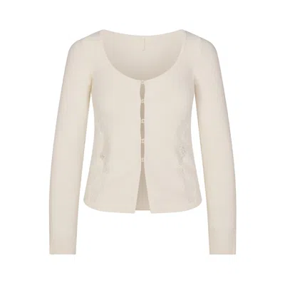 Skims Lace Knit In Sugar
