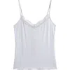 Skims Lace Trim Camisole In White