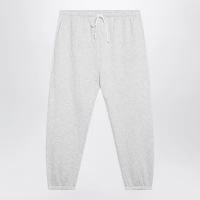 Skims Light Grey Jogging Trousers In Cotton Fleece In Gray