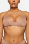 Skims Lightly Lined Wireless Bra In Sienna