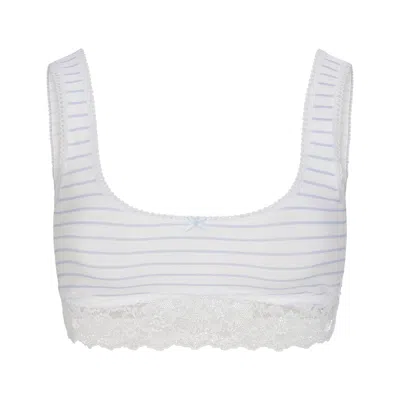 Skims Lightweight Cotton In Airspace Laguna Stripe