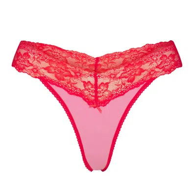 Skims Lightweight Cotton In Carnation Contrast