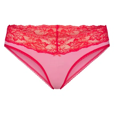 Skims Lightweight Cotton In Carnation Contrast