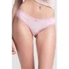 Skims Lightweight Cotton Lace Trim Briefs In Cherry Blossom Tonal