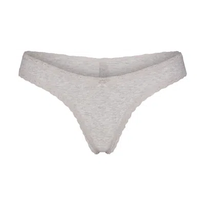 Skims Lightweight Cotton In Light Heather Grey