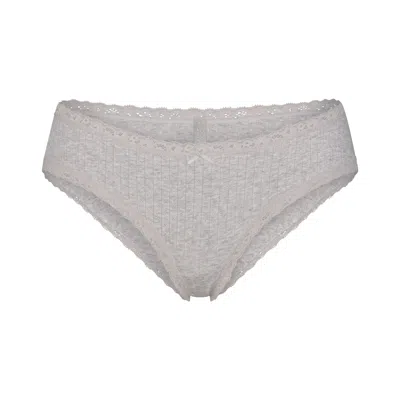 Skims Lightweight Cotton In Light Heather Grey