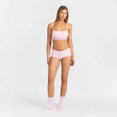 Skims Lightweight Cotton In Pink