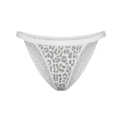 Skims Lightweight Cotton In Snow Leopard Print