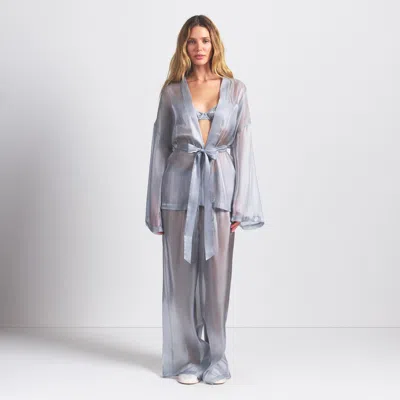 Skims Liquid Organza In Silver