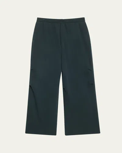 Skims Lofty Fleece Boxer Sweatpants In Cypress