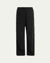 Skims Lofty Fleece Boxer Sweatpants In Washed Onyx