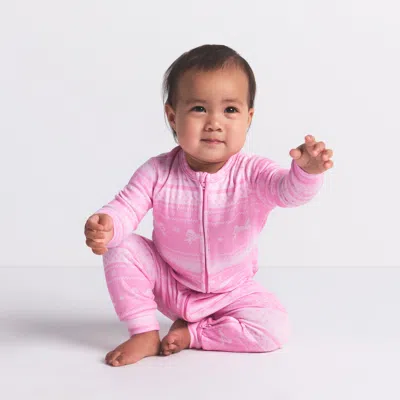 Skims Logo Plush Pointelle In Pink