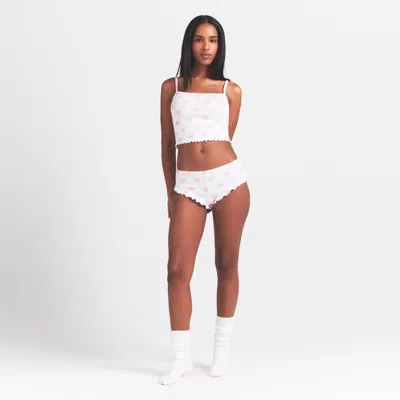 Skims Logo Pointelle In Neutral