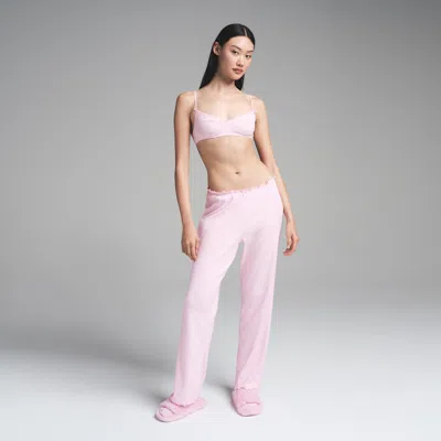 Skims Logo Pointelle In Pink