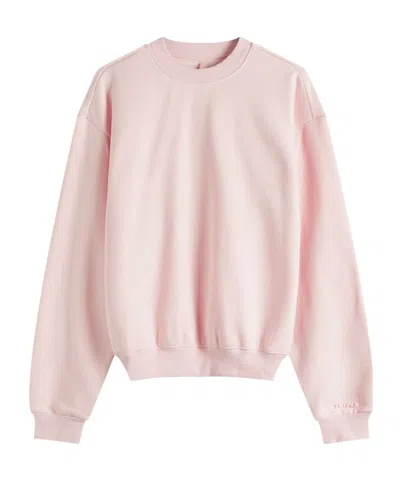 Skims Long Sleeve Sweatshirt In Pale Pink