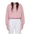 Skims Cotton Blend Fleece Classic Pullover Hoodie In Pink