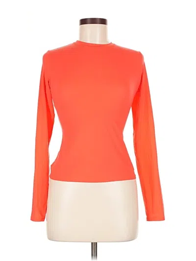 Pre-owned Skims Long Sleeve T-shirt In Orange