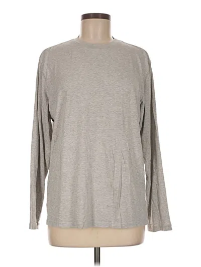 Pre-owned Skims Long Sleeve T-shirt In Gray